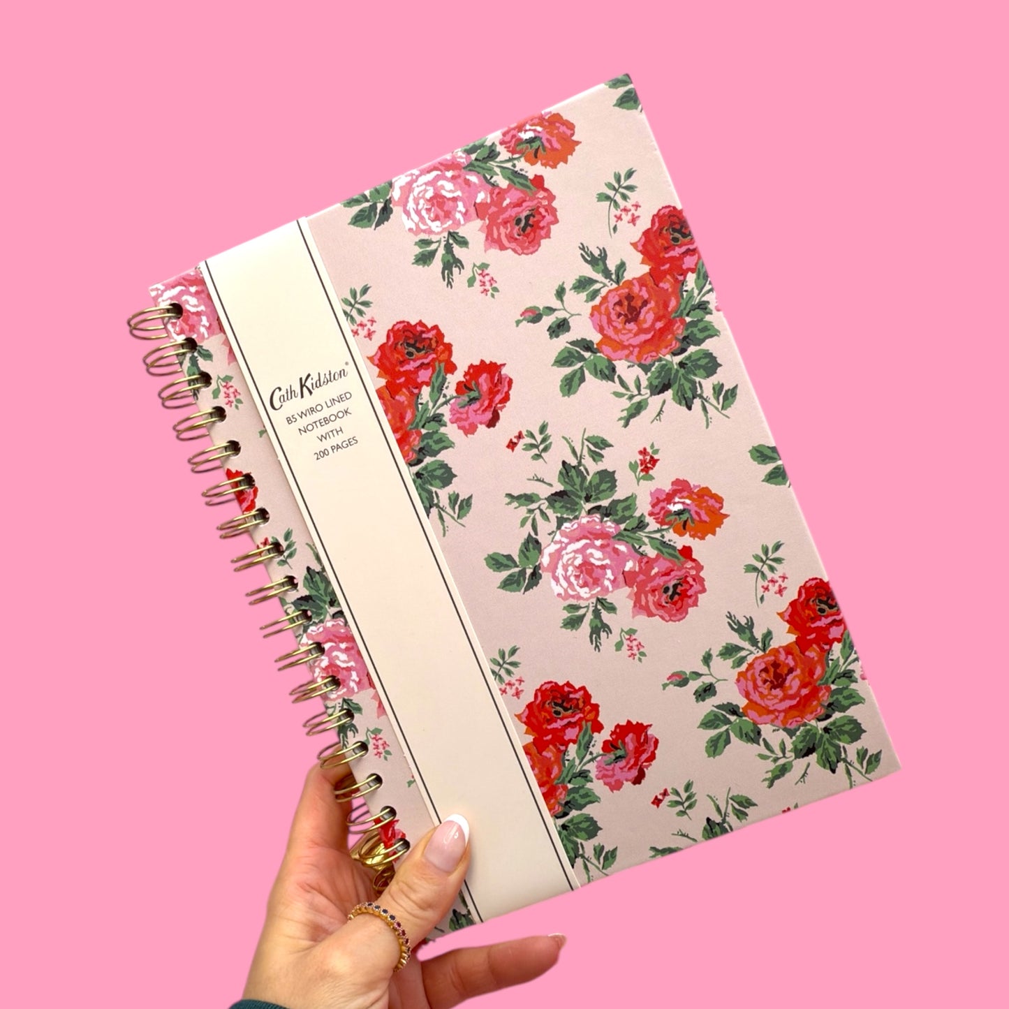 Floral Rose Spiral Notebook 🌹✨