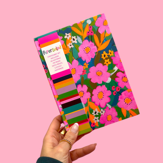 Colourful Floral Stationery Set 🌸📝✨
