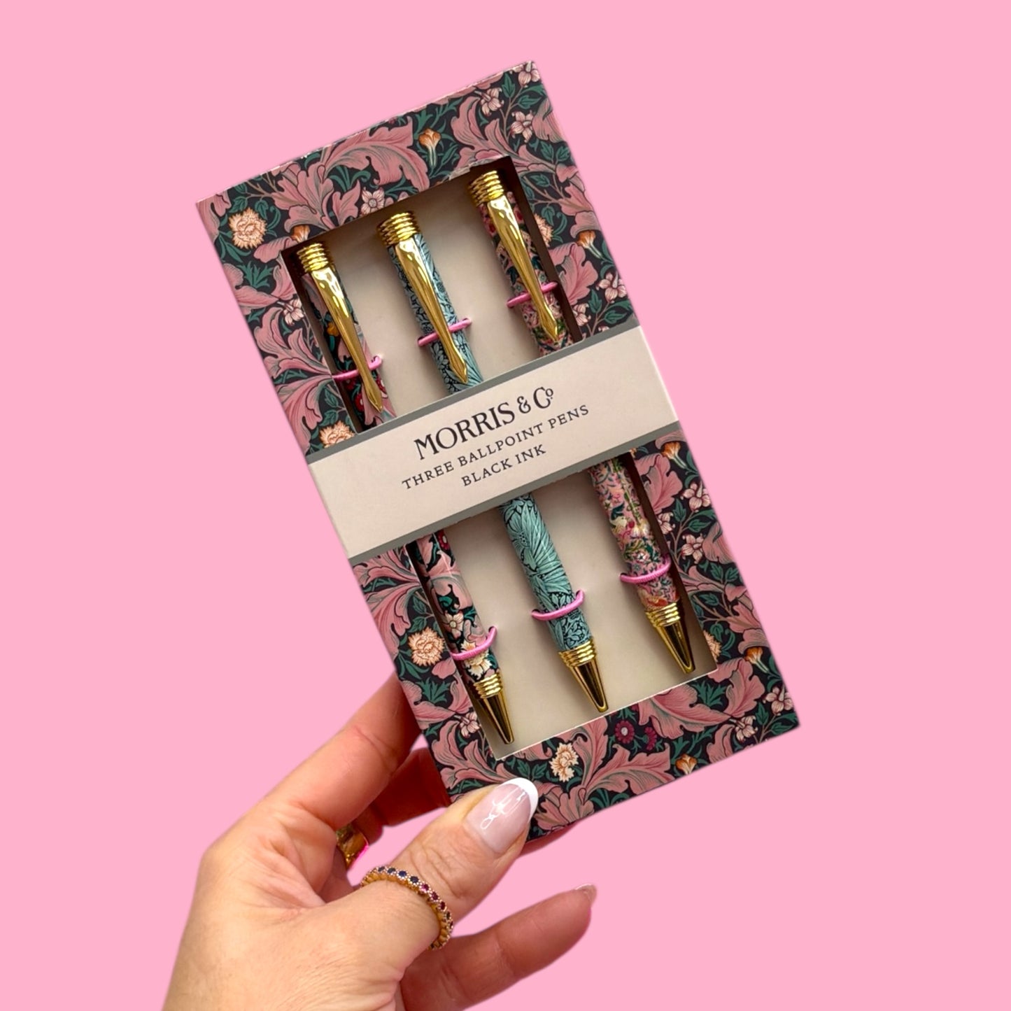 Floral Ballpoint Pen Set of 3 ✨🌸