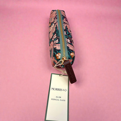 Slim Floral Pencil Case, Morris Style Print 🌿✨