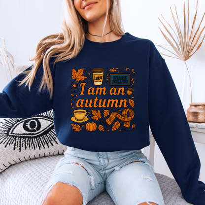 🍁 Autumn Aesthetic Sweatshirt | Pumpkin Spice Season ☕🧡