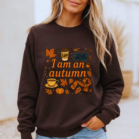 🍁 Autumn Aesthetic Sweatshirt | Pumpkin Spice Season ☕🧡