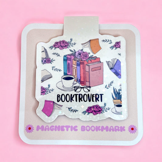📚Booktrovert Magnetic Bookmark – Cozy Bookish Aesthetic✨