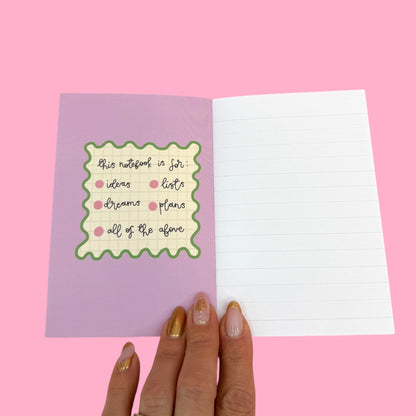 ✨ “Everything Is Going Absolutely According to Plan” A6 Notebook✨Made in the UK 💖