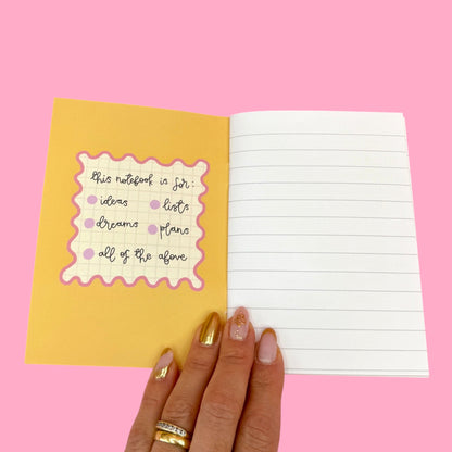✨ “This Notebook Is Going to Solve All My Problems” A6 Notebook| Made in the UK 💖