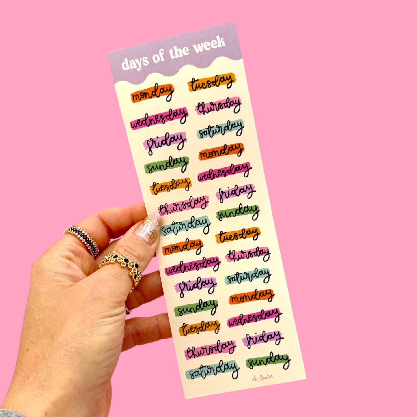 ✨ Days of the Week Stickers | Cute Planner Stickers 💖