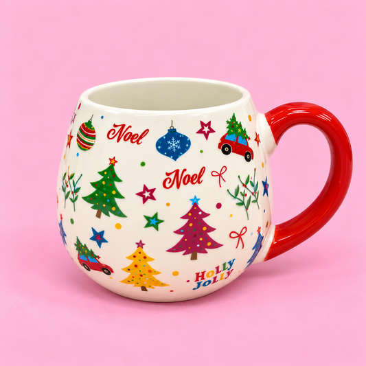 🎄🧦 Holly Jolly Christmas Mug & Cosy Socks Gift Set 17oz❤️✨