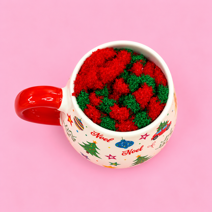 🎄🧦 Holly Jolly Christmas Mug & Cosy Socks Gift Set 17oz❤️✨