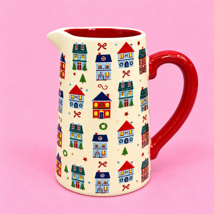 🎄🏠 Christmas Village Ceramic Jug ❤️