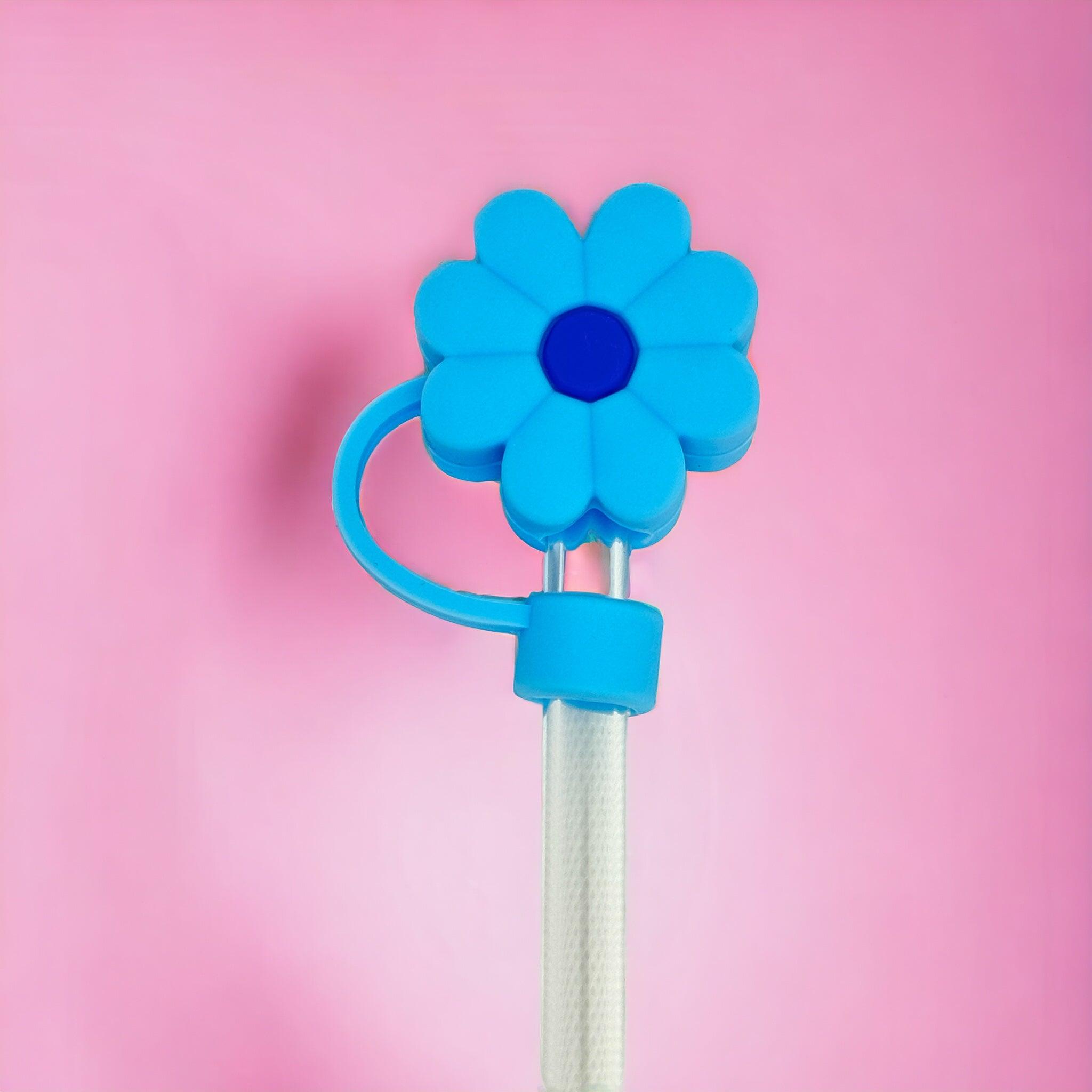 Blue Daisy Straw Topper