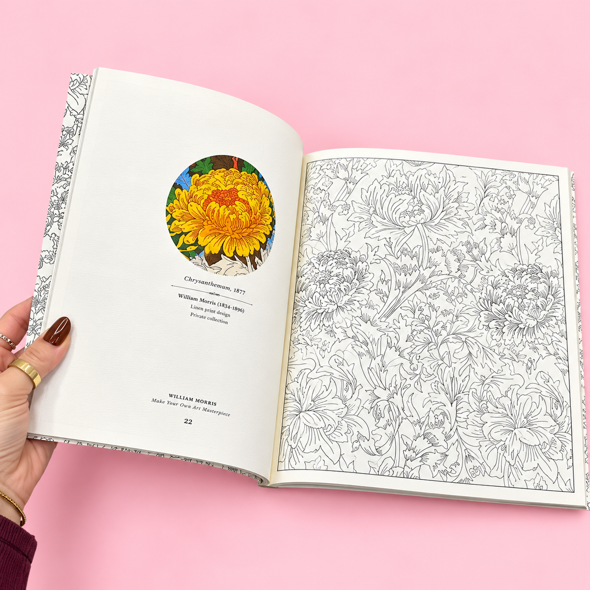🌿 William Morris Colouring Book Make Your Own Art Masterpiece 🎨