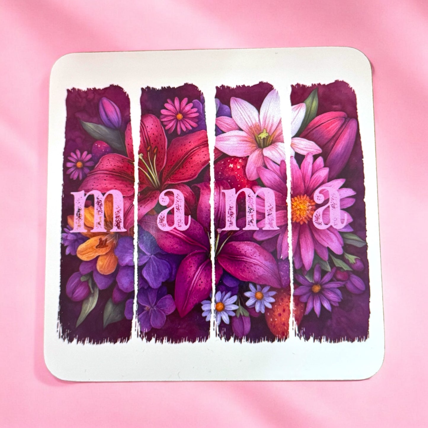 🌸 “Mama” Floral Mug Coaster 🌸
