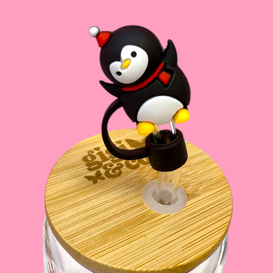 🐧 Penguin Straw Topper ❄️