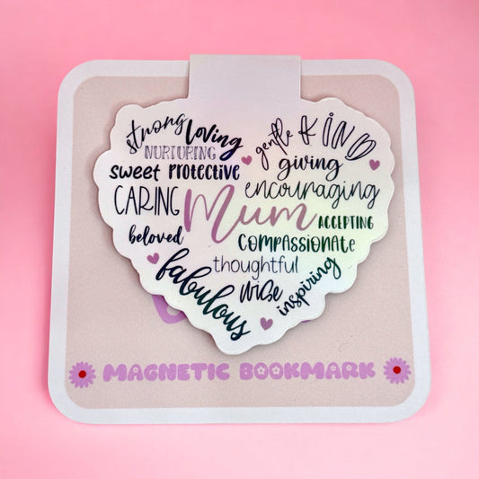 🌸 Mum-Inspired Magnetic Bookmark – Thoughtful Gift for Mum 🌸