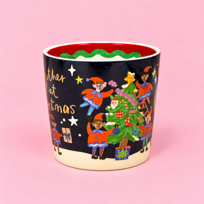 🎄✨ Together at Christmas 12oz Mug Pink Handle 💖