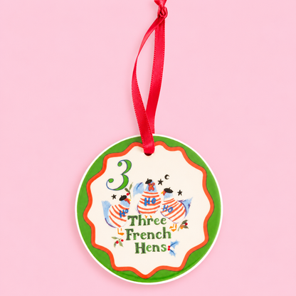 🎄✨ 12 Days of Christmas Ceramic Baubles Set of 12🎅🏻