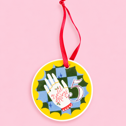 🎄✨ 12 Days of Christmas Ceramic Baubles Set of 12🎅🏻