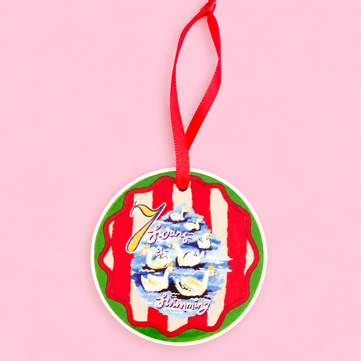 🎄✨ 12 Days of Christmas Ceramic Baubles Set of 12🎅🏻