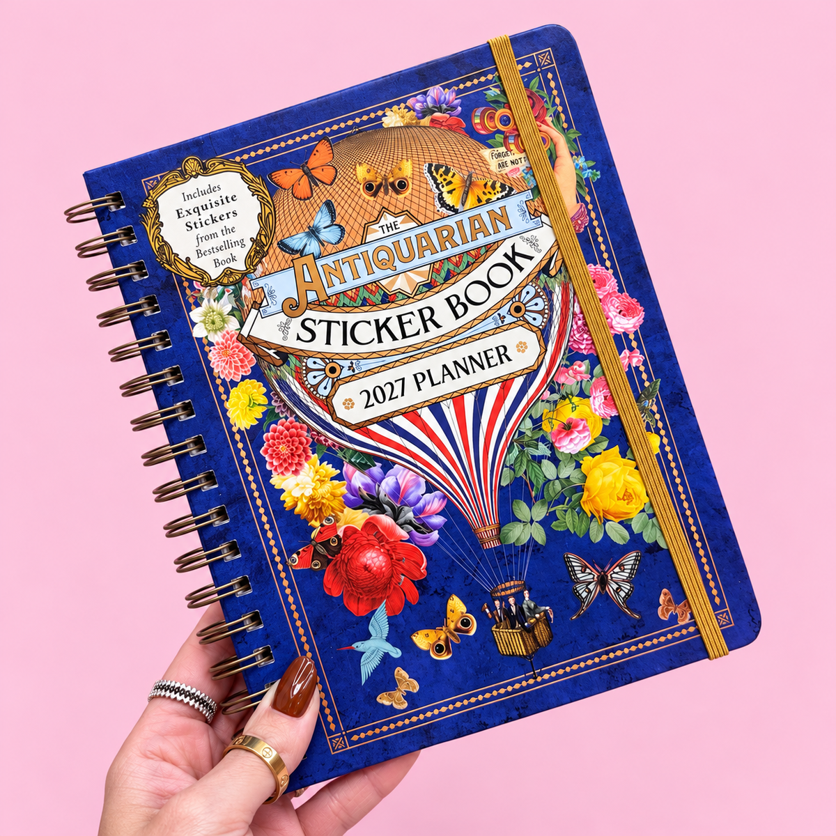 📔✨ The Antiquarian Sticker Book 2027 Planner Vintage Illustrated Diary
