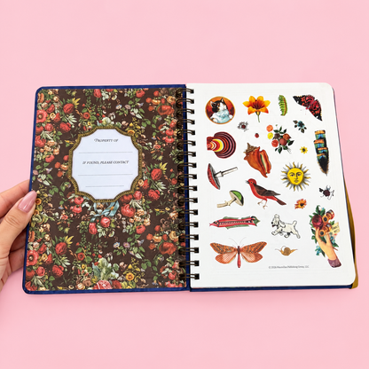 📔✨ The Antiquarian Sticker Book 2027 Planner Vintage Illustrated Diary