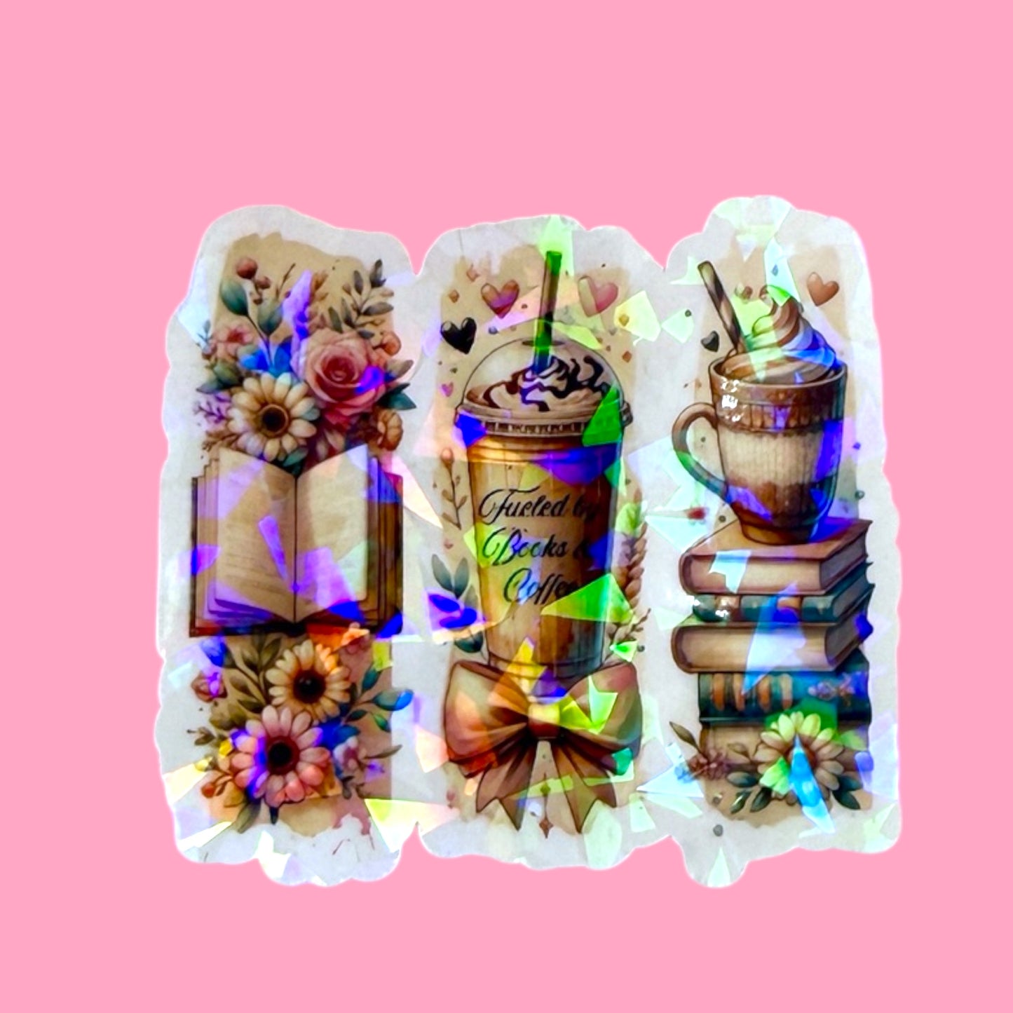 📚☕ Bookish Coffee Lover Sticker ✨