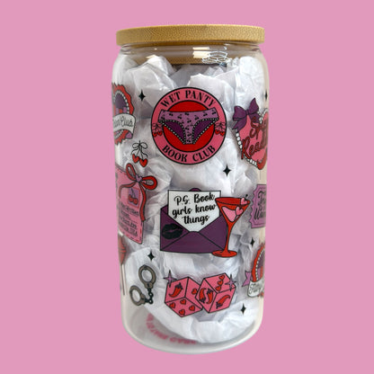 🌶️ Spicy Reader Book Club 16oz Glass Cup 💕📚