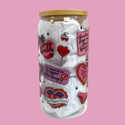 🌶️ Spicy Reader Book Club 16oz Glass Cup 💕📚