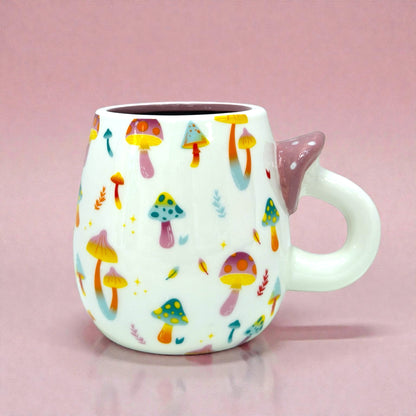 🍄 Whimsical Mushroom 16oz Ceramic Mug ✨🌸