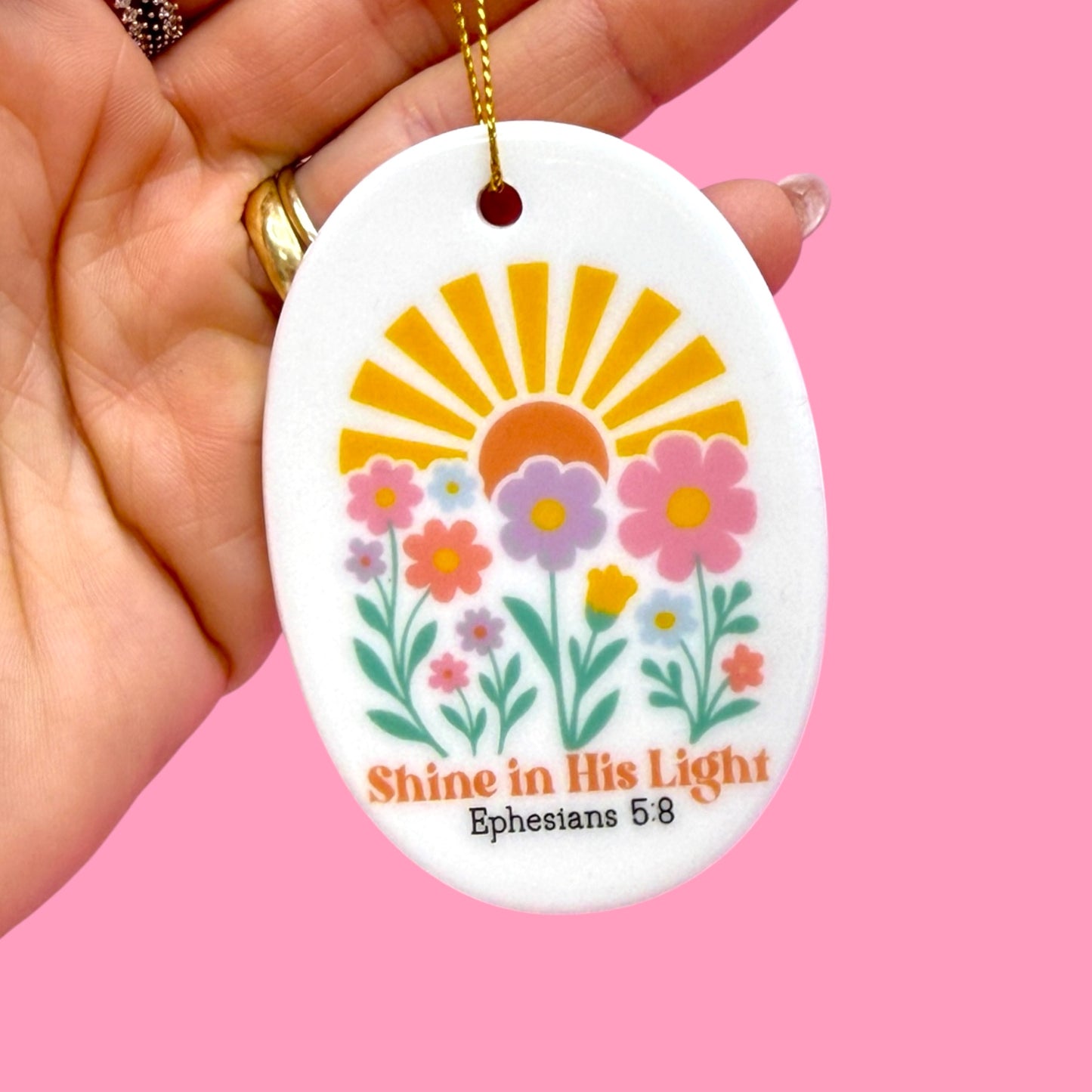 ☀️Shine In His Light Ceramic Ornament✨