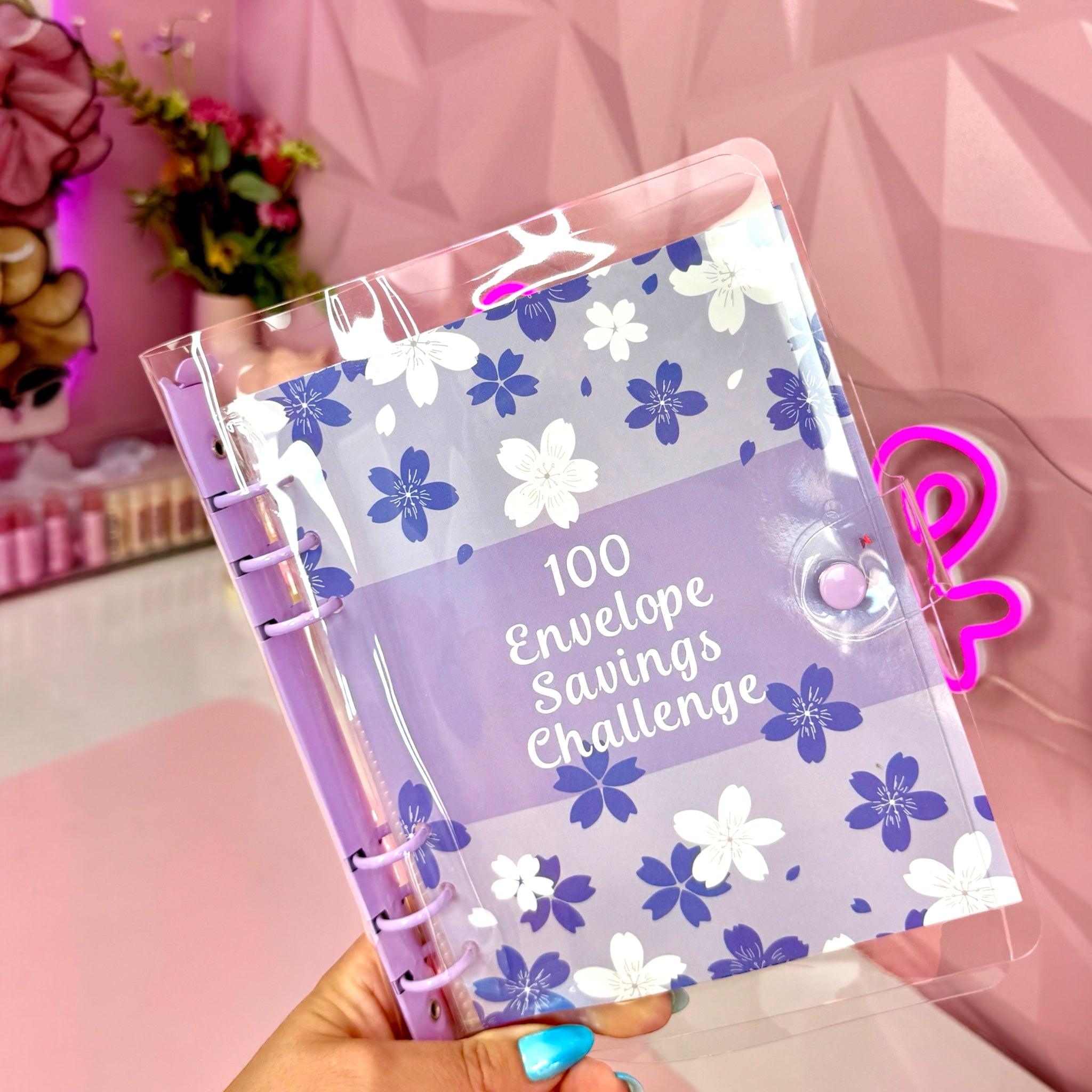 Purple 100 Envelope Savings Challenge