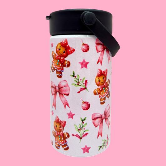 🍪 Gingerbread Joy 20oz Stainless Steel Bottle 🎀✨