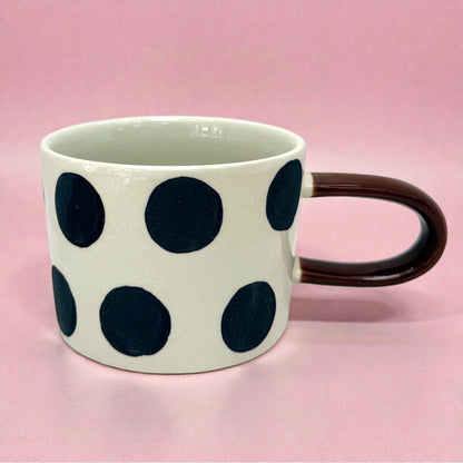 ⚫ Polka Dot Ceramic Mug✨