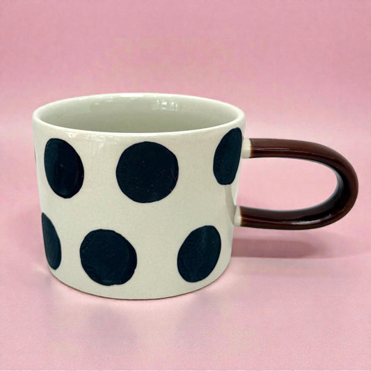 ⚫ Polka Dot Ceramic Mug✨