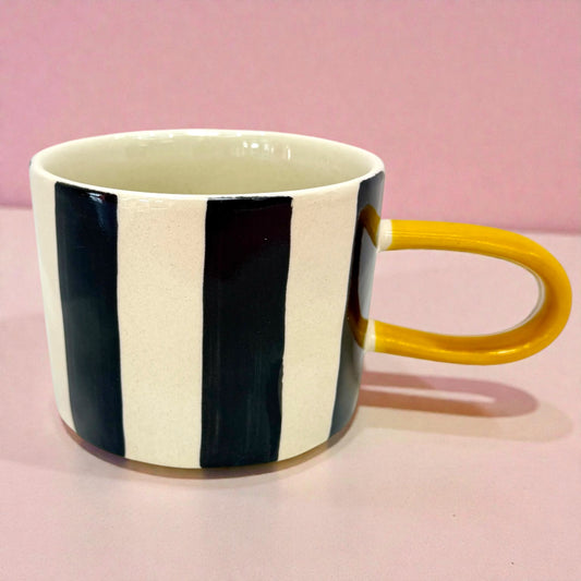 🖤 Stripe Ceramic Mug✨
