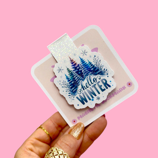 📖 Hello Winter Magnetic Bookmark❄️
