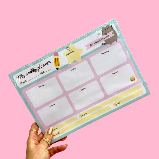 🐾🌟 “Let’s Smash This Week!” Cute Weekly Planner