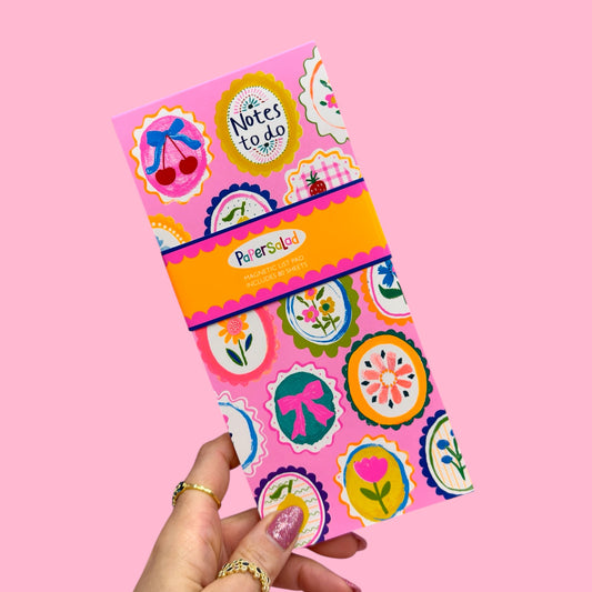 ✨ Floral Notes List Pad – Magnetic Planner for Everyday Tasks 🌺📝