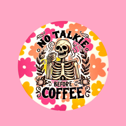 ✨No Talkie Before Coffee Coaster☕️