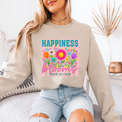 🌸✨Happiness Blooms From Within Floral Sweatshirt 🌼💖🌷