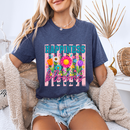 🌸✨ Happiness Blooms From Within Floral t-shirt 🌼💖🌷