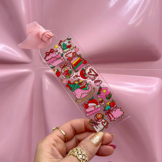🎀 Candy Christmas Acrylic Bookmark