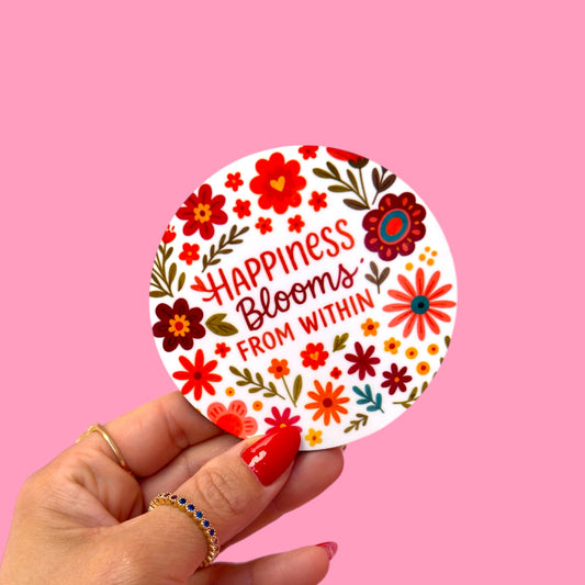 Happiness Blooms Coaster 🌸🌈