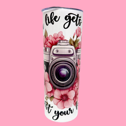 📸 When Life Gets Blurry, Adjust Your Focus 20oz Tumbler 🌸✨