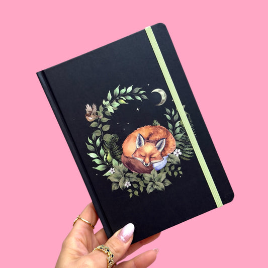 🦊 Enchanted Sleeping Fox Journal ✨