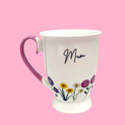 🌸 Mum Wildflower Garden Mug – 11oz