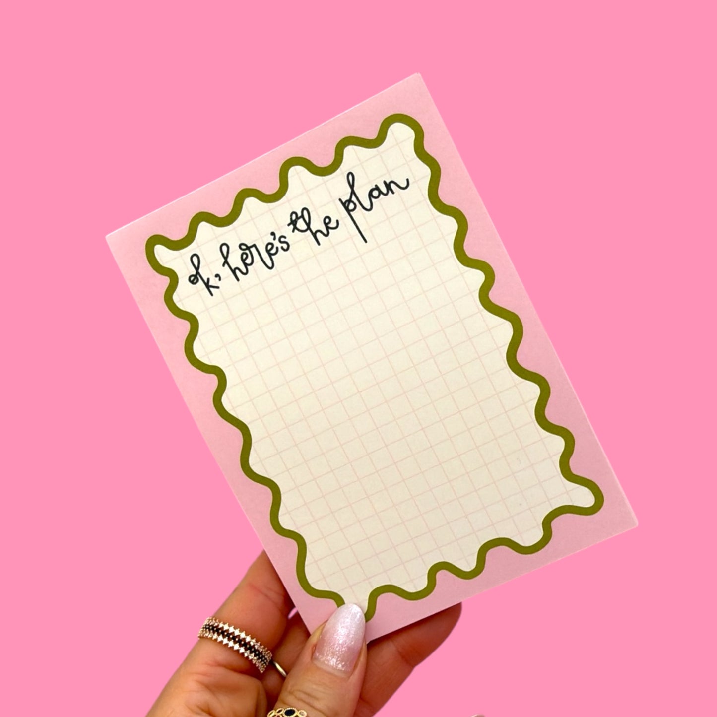 ✨ “Ok, Here’s the Plan” Notepad 💚