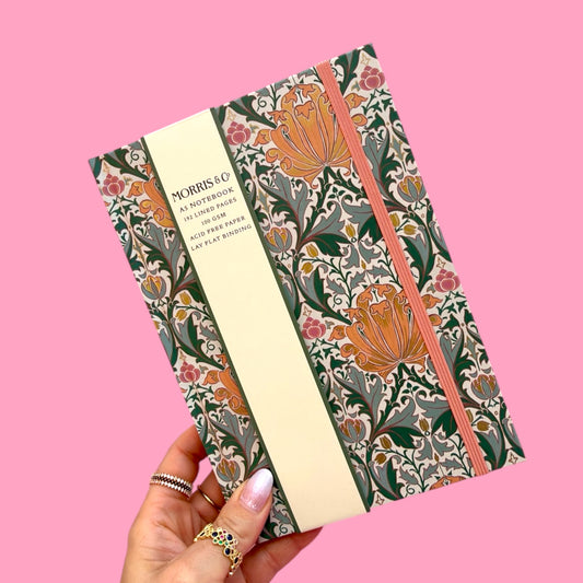 🌿 Morris & Co Floral A5 Notebook ✨