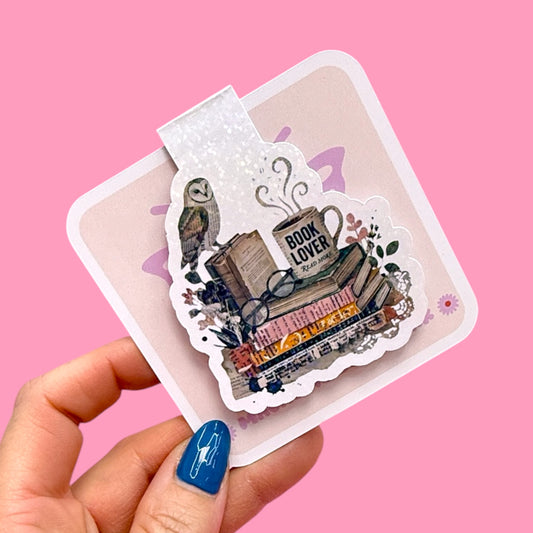 📚🦉Book Lover Magnetic Bookmark ✨