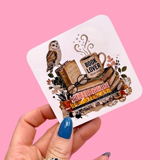 🦉Book Lover Coaster 📚✨