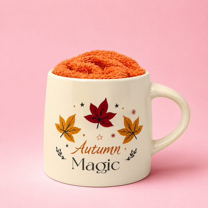 🍂 Autumn Magic Cosy Mug & Socks Set ✨